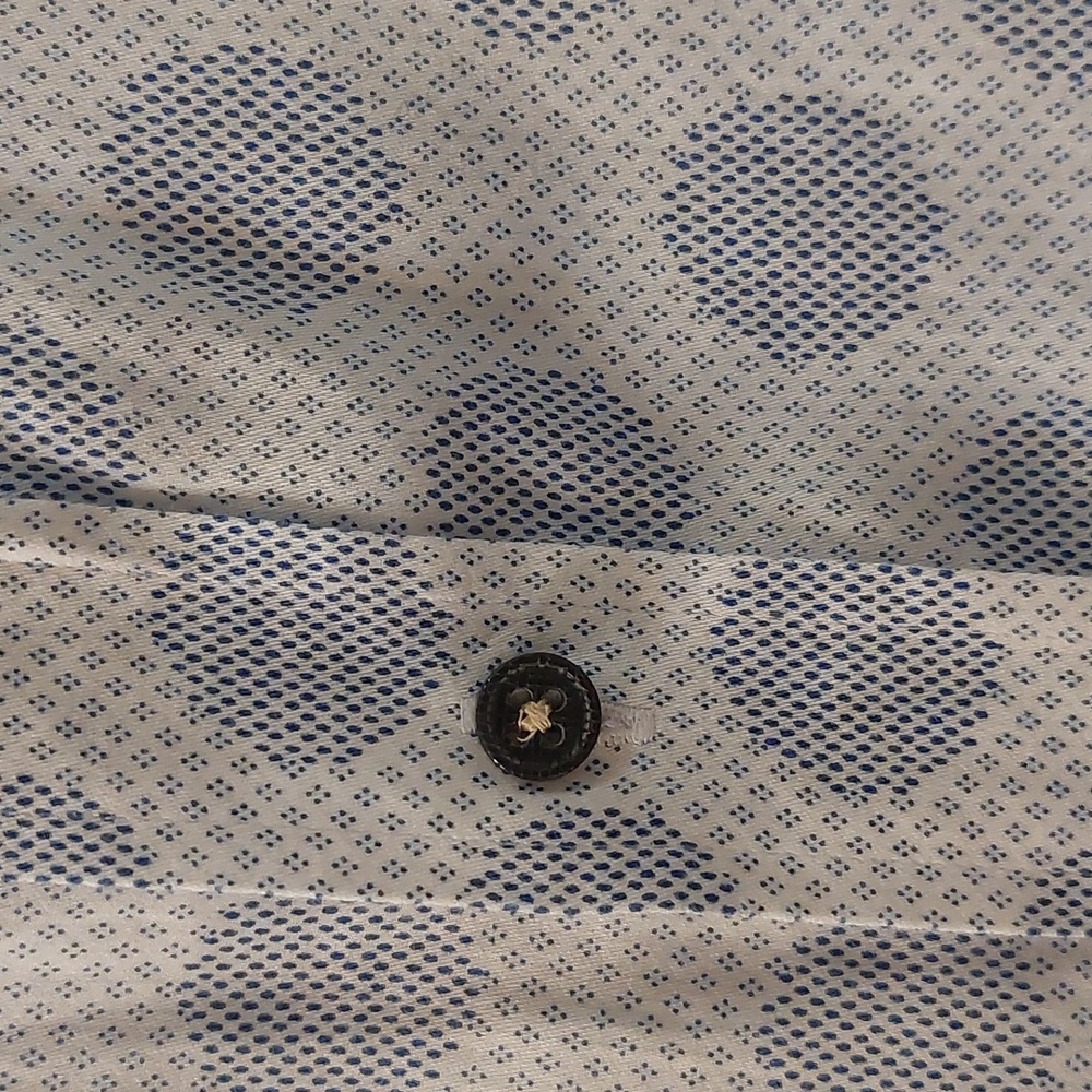 Visconti Black Luchiano Visconti Blue dot long-sleeved shirt Size XL - Picture 5 of 9